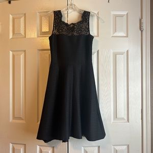 London Style Nights Black Lace Party Dress